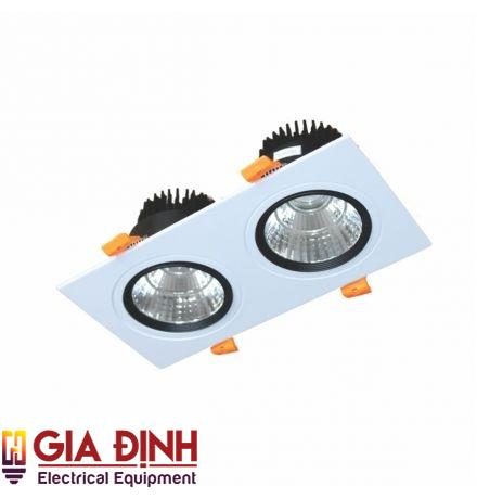 Đèn LED Downlight Vuông Chiếu Điểm 2x18W - DFC2181