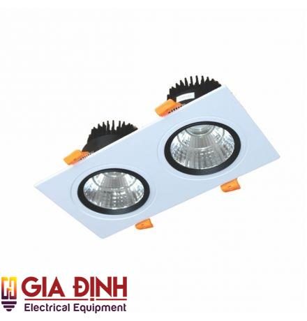 Đèn LED Downlight Vuông Chiếu Điểm 2x5W - DFC2051